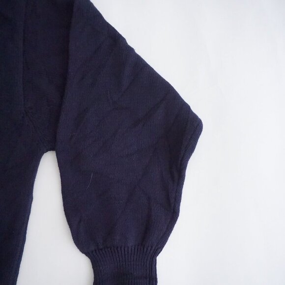 Commodity Exchange Navy Cotton Embroidered Golfers Sweater Preppy Collegiate L - Picture 10 of 10